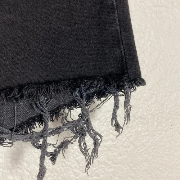 Rolla’s black cut off denim shorts - Picture 3 of 4